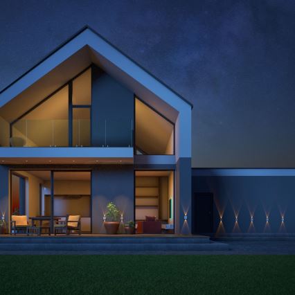 Aplică LED de exterior LUNARIX LED/2W/230V 3000-6000K CRI 90 IP54 negru