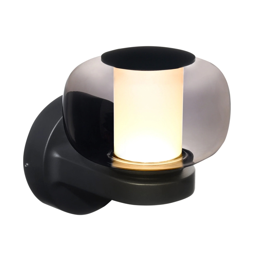 Aplica LED de exterior MALAGA, 12W/230V, IP44, neagră