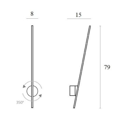 Aplică LED de exterior MAXLIGHT W0267 SPIDER LED/8,4W/230V IP44 negru