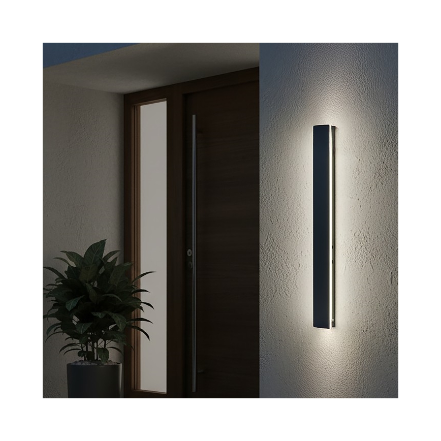 Aplica LED de exterior MIRANA LED/12W/230V 4000K IP44 60 cm neagră
