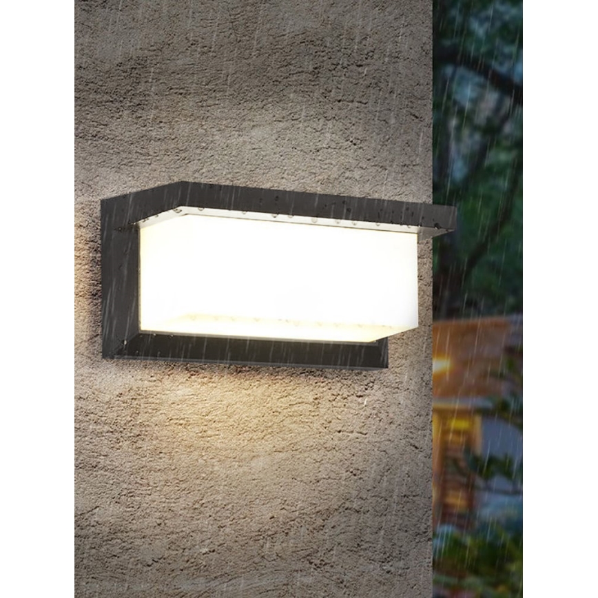 Aplica LED dimmabilă de exterior NEELY, 1xE27, 6W, 230V, 2700-6500K, IP54, antracit
