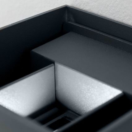 Aplică LED de exterior CUBE 2xLED/3W/230V IP54 antracit