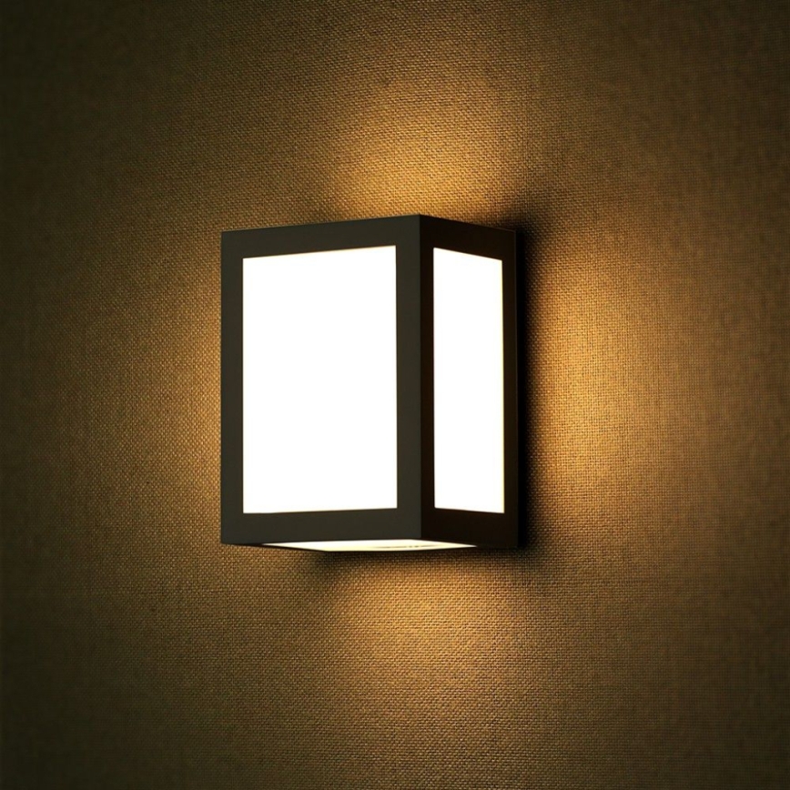Aplică LED de exterior pentru perete LED/12W/230V 6400K IP65 neagră