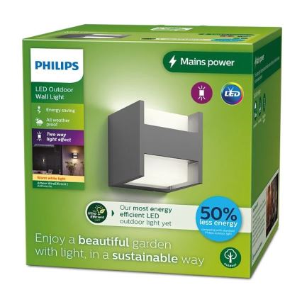 Aplică LED de exterior Philips ARBOUR LED/3,8W/230V IP44