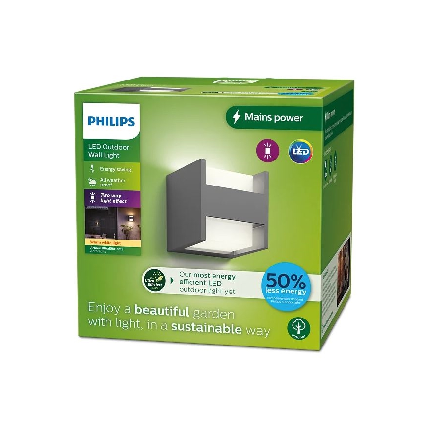 Aplică LED de exterior Philips ARBOUR LED/3,8W/230V IP44