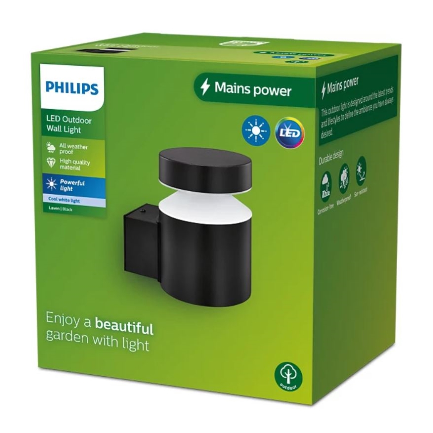 Aplică LED de exterior Philips LAVEN LED/6W/230V 4000K IP44