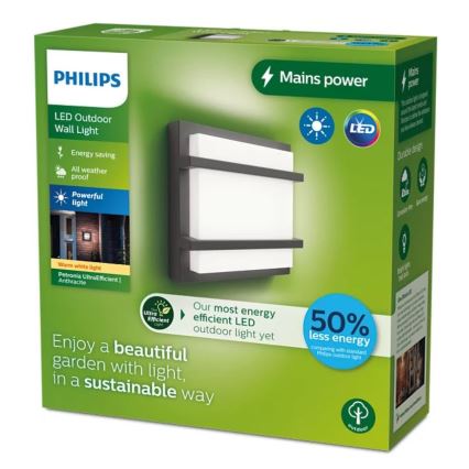 Aplică LED de exterior Philips PETRONIA LED/3,8W/230V IP44