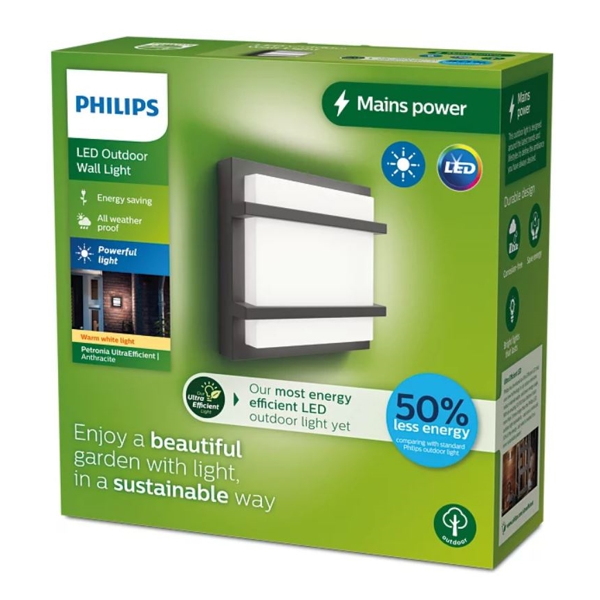 Aplică LED de exterior Philips PETRONIA LED/3,8W/230V IP44