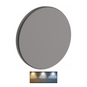Aplică LED de exterior PIATTA LED/9W/230V 3000/4000/6000K IP44 gri
