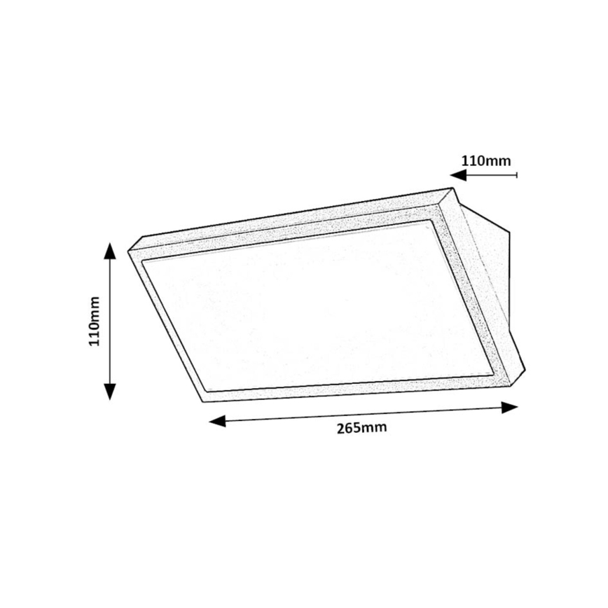 Aplică LED de exterior Rabalux LED/18W/230V 2700/4000/6500K IP65
