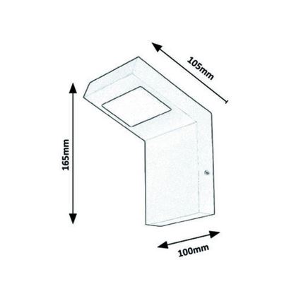 Aplică LED de exterior Rabalux LED/9W/230V IP44