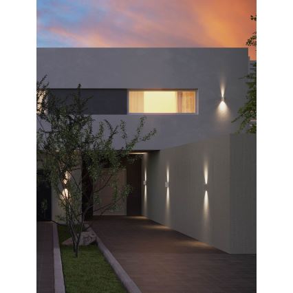 Aplică LED de exterior Redo 90635 SONNY 2xLED/5W/230V 2200/3000/4000K IP54 alb