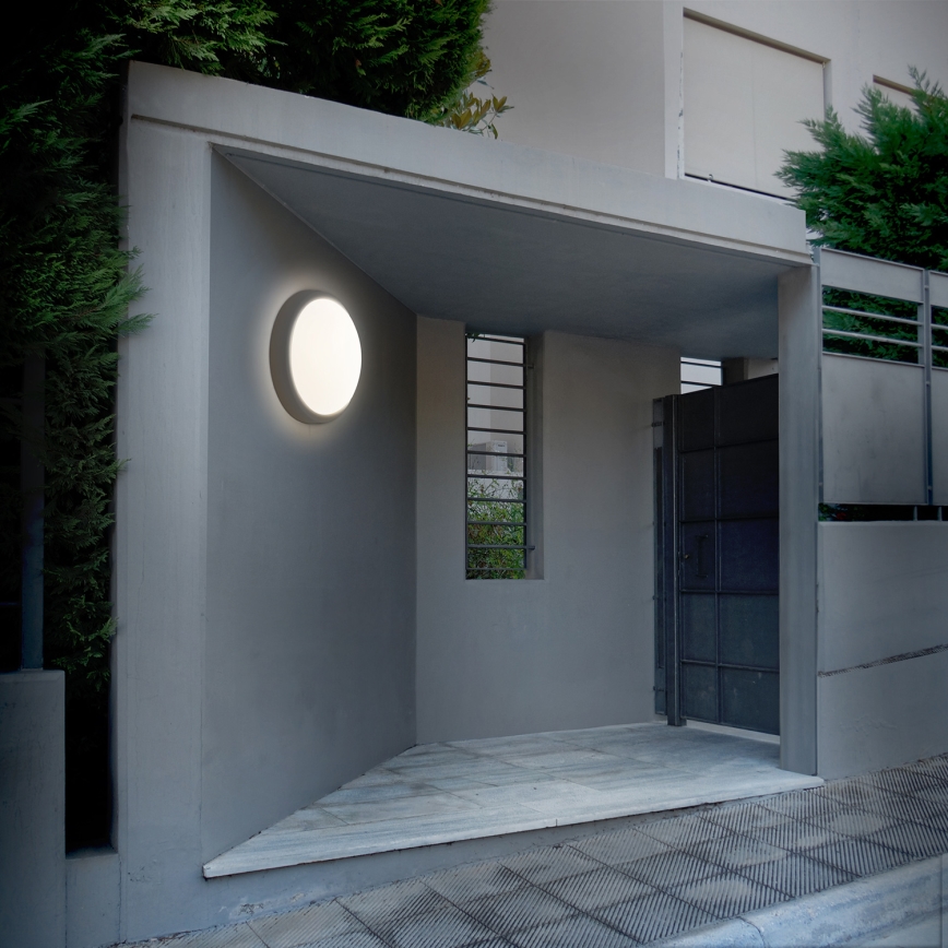 Aplică LED de exterior LED/20W/230V 4000K IP54 rotund gri
