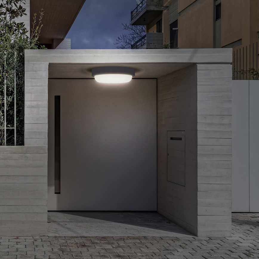 Aplică LED de exterior LED/20W/230V 4000K IP54 rotund gri