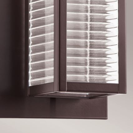 Aplică LED de exterior SOREL 1xGU10/7W/230V IP44 maro Kichler