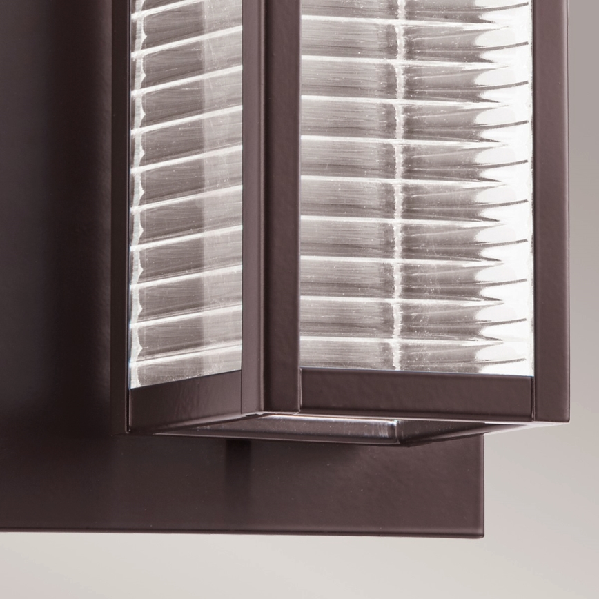 Aplică LED de exterior SOREL 1xGU10/7W/230V IP44 maro Kichler