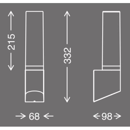 Aplică LED de exterior Telefunken 311305TF LED/8W/230V IP44