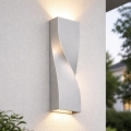 Aplică LED de exterior Telefunken 312704TF 2xLED/5,5W/230V IP44 argintiu