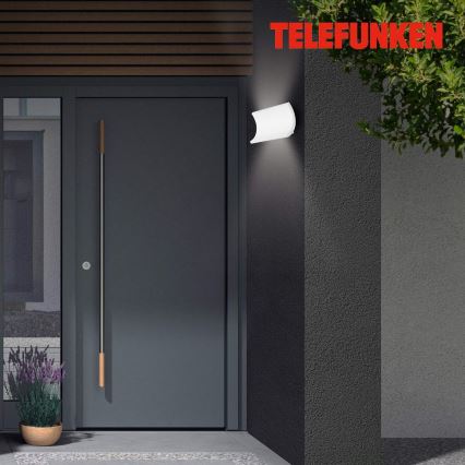 Aplică LED de exterior Telefunken 312806TF 2xLED/6W/230V IP44 alb