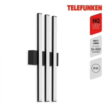 Aplică LED de exterior Telefunken 313105TF 3xLED/4W/230V IP44
