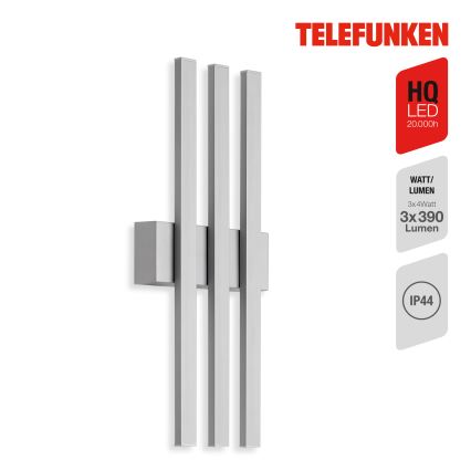 Aplică LED de exterior Telefunken 313304TF 3xLED/4W/230V IP44