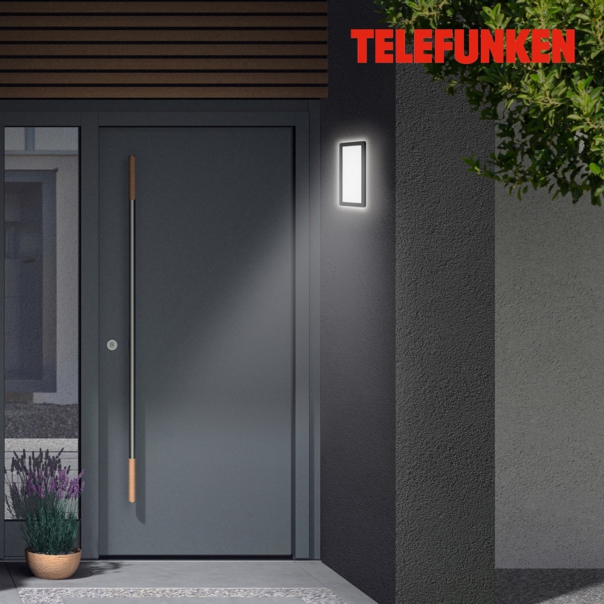 Aplică LED de exterior Telefunken 313605TF LED/16W/230V IP44 negru