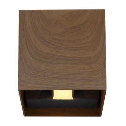 Aplică LED de exterior 2xLED/3W/230V IP44 maro Globo