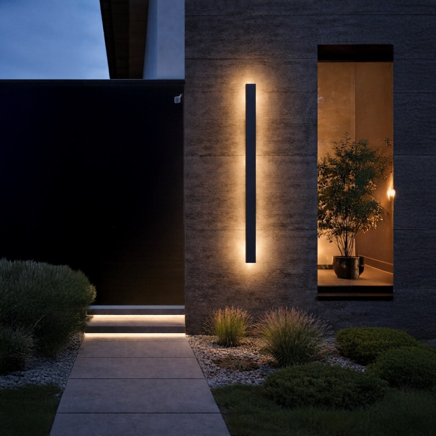 Aplică LED de exterior WOW LED/20W/230V 3000/4000/6000K 120 cm IP54 negru