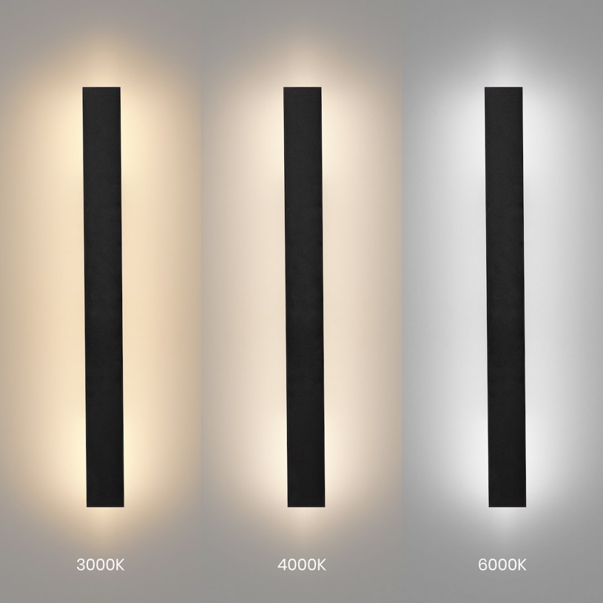 Aplica LED de exterior WOW LED/11W/230V 3000/4000/6000K 60 cm IP54 negru