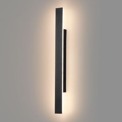 Aplica LED de exterior WOW LED/11W/230V 3000/4000/6000K 60 cm IP54 negru