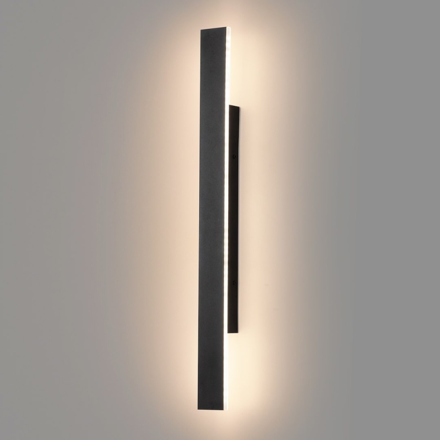 Aplica LED de exterior WOW LED/11W/230V 3000/4000/6000K 60 cm IP54 negru