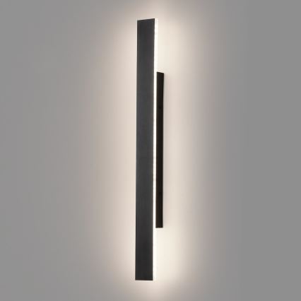 Aplica LED de exterior WOW LED/11W/230V 3000/4000/6000K 60 cm IP54 negru