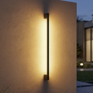Aplică LED de exterior YALTE, 12W, 230V, 3000/4000/6500K, 123 cm, IP54, negru