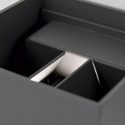 Aplică LED de exteror cu senzor de mișcare și crepuscular CUBE-S LED/13W/230V IP54 antracit