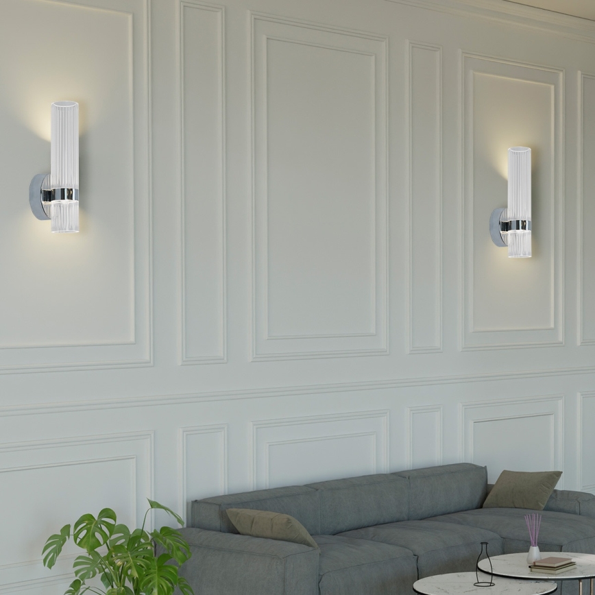 Aplica LED de perete AMBIENTE, 6W, 230V, 3000/4000/6000K, crom lucios