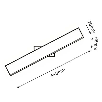 Aplica LED de perete BERNADETTA, 10 W, 230 V, 4000 K, neagră