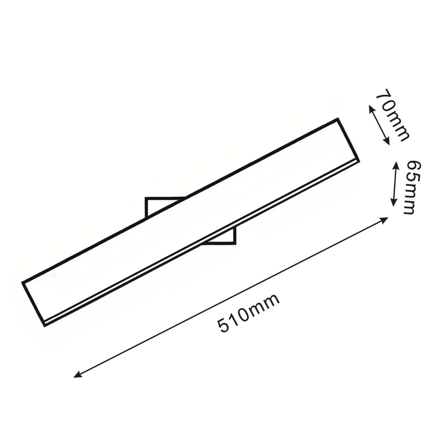 Aplica LED de perete BERNADETTA, 10 W, 230 V, 4000 K, neagră