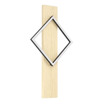 Aplica LED de perete Eglo, 13 W, 230 V, negru/bej