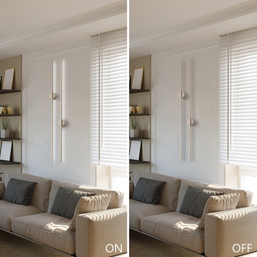 Aplica LED de perete LANA, 12W, 230V, 4000K, bej