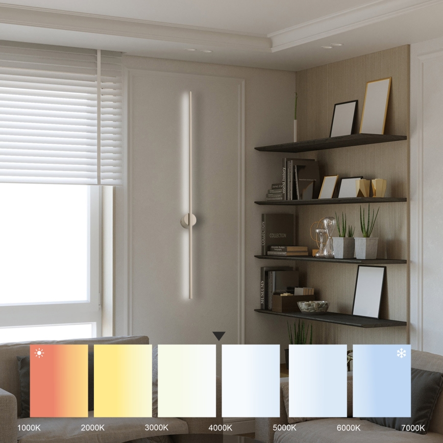 Aplica LED de perete LANA, 12W, 230V, 4000K, bej