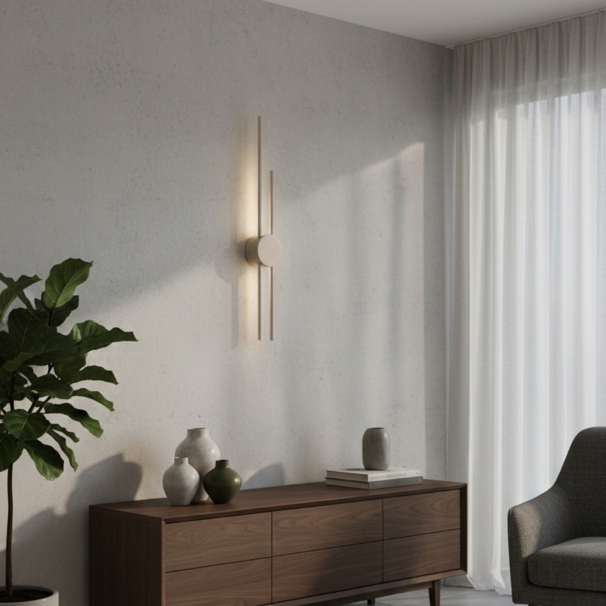 Aplica LED de perete LANA/15W/230V 4000K, bej