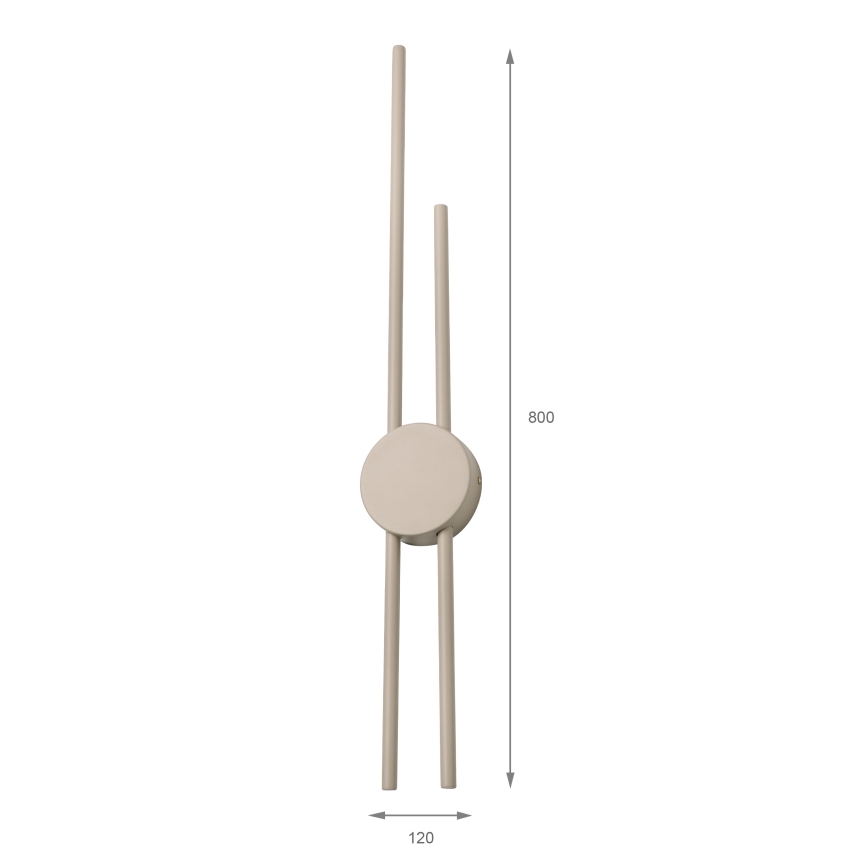 Aplica LED de perete LANA/15W/230V 4000K, bej