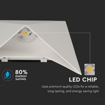 Aplica LED de perete LED/5W/230V 4000K IP65 albă
