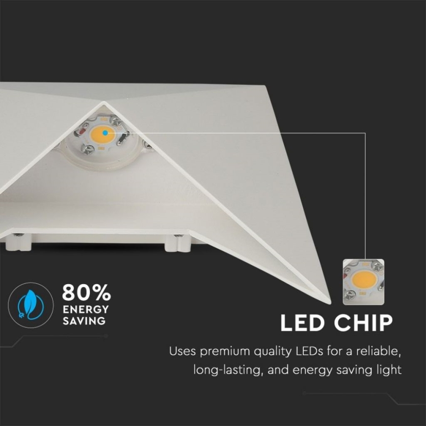 Aplica LED de perete LED/5W/230V 4000K IP65 albă