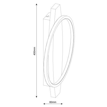 Aplică LED de perete MELISA LED/12W/230V din pin
