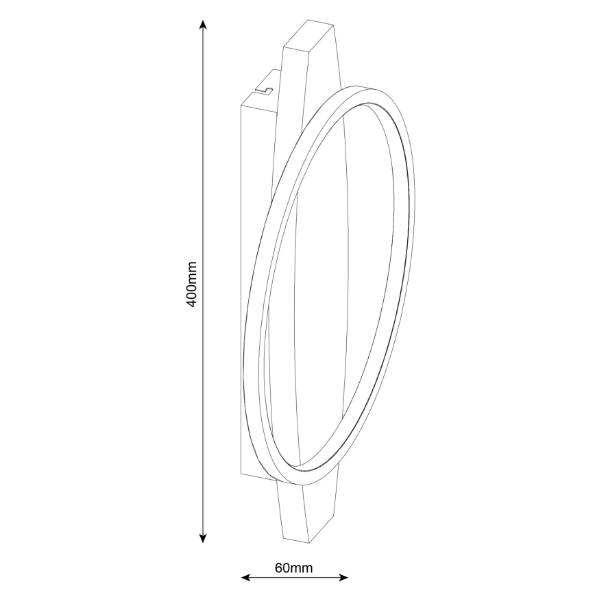 Aplică LED de perete MELISA LED/12W/230V din pin