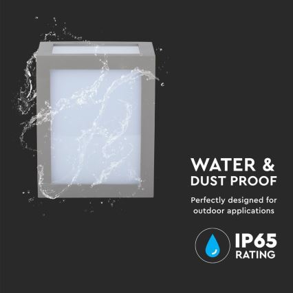 Aplica LED de perete pentru exterior, 12 W, 230 V, 4000 K, IP65