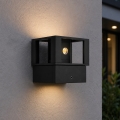 Aplică LED de perete pentru exterior, 12 W, 230 V, IP54, neagră