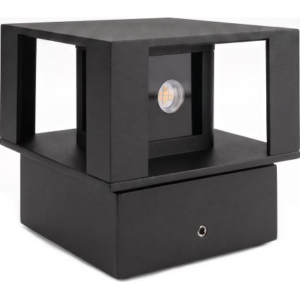 Aplică LED de perete pentru exterior, 12 W, 230 V, IP54, neagră