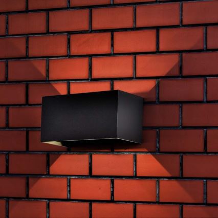 Aplică LED de perete pentru exterior, 24W, 230V, 3000K, IP65, antracit